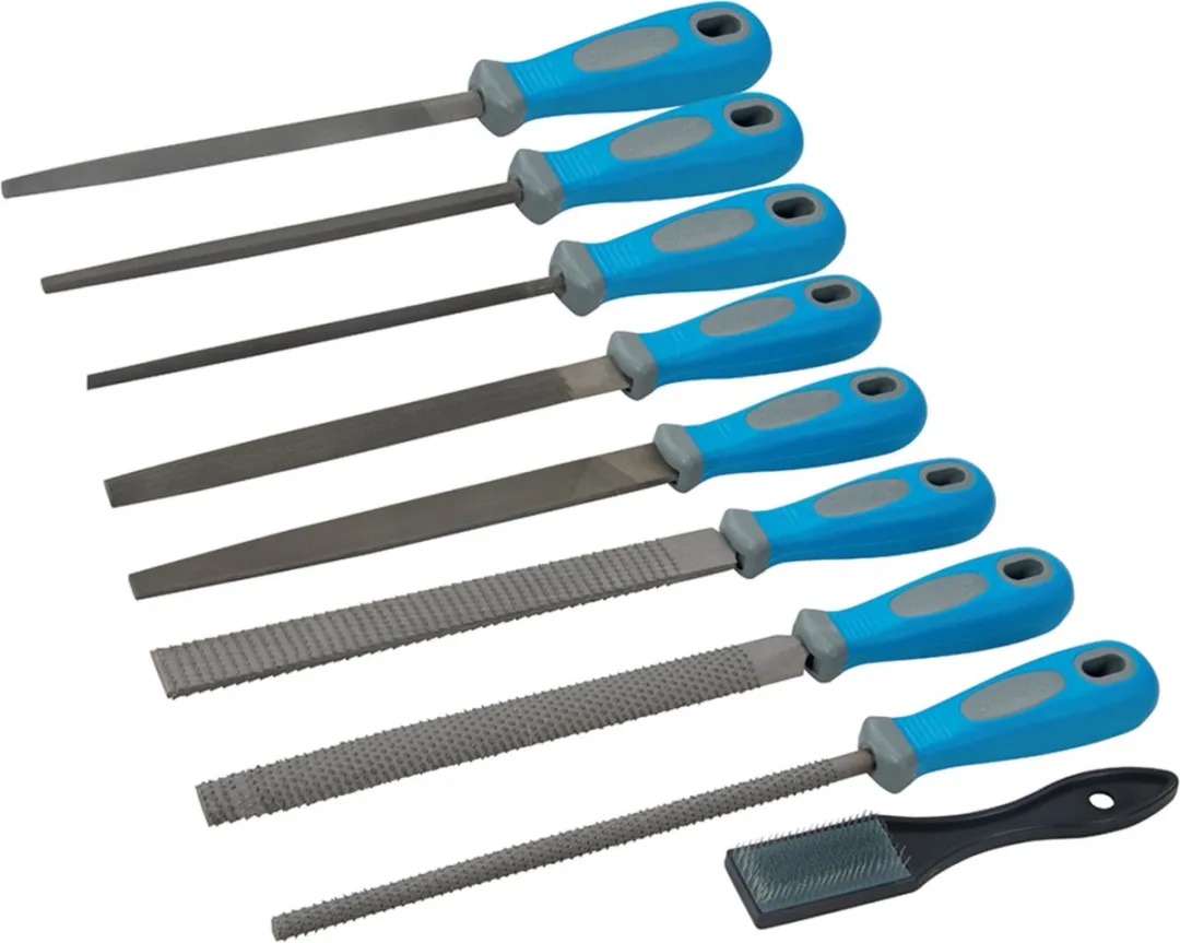 Silverline 9-delige Vijl en Rasp Set