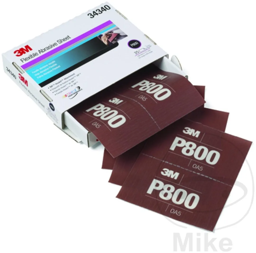 3M Flexible Abrasive Hookit Handpads P800 - 25 Stuks
