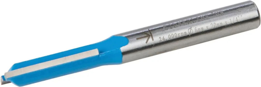 Silverline Rechte Metrische Groeffrees TCT 6x20mm
