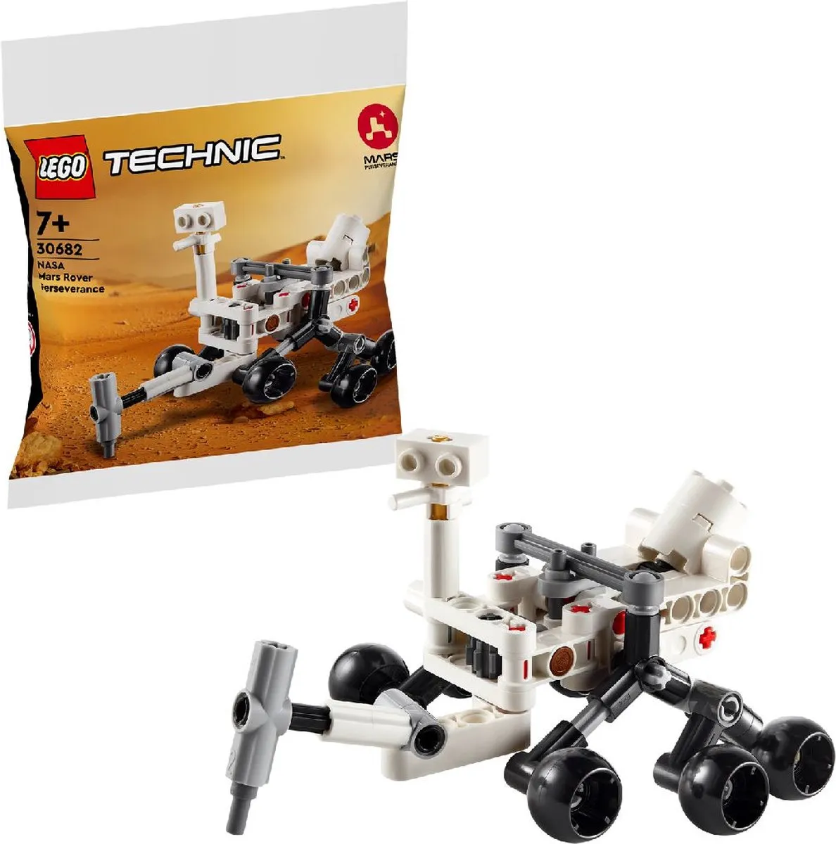 LEGO Technic NASA Mars Rover Perseverance 30682 - 83 Stukken - Multicolor