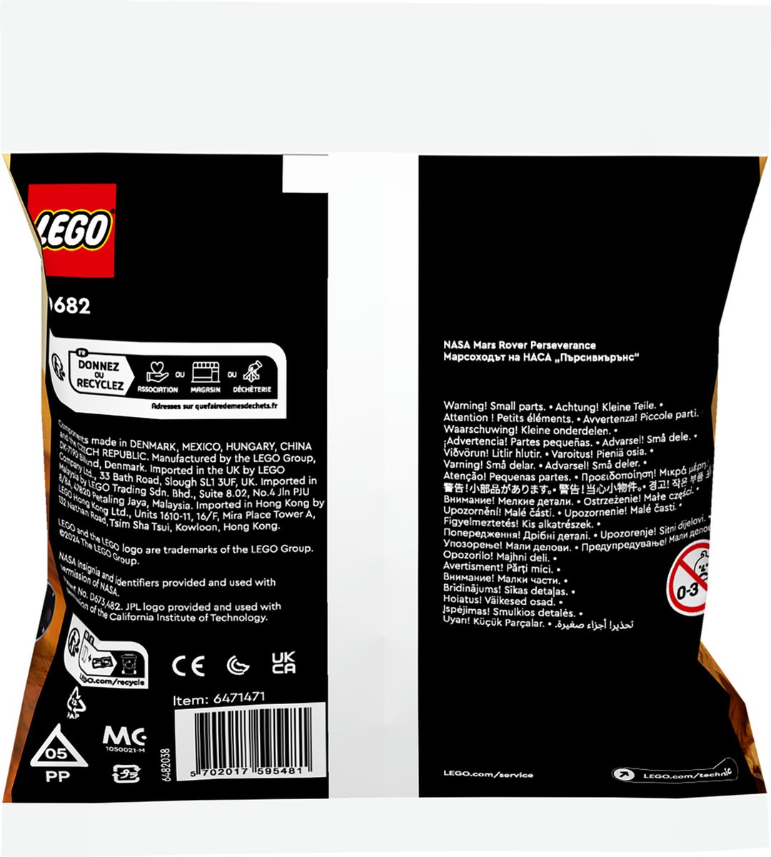 LEGO Technic 30682 - NASA Mars Rover Perseverance - polybag