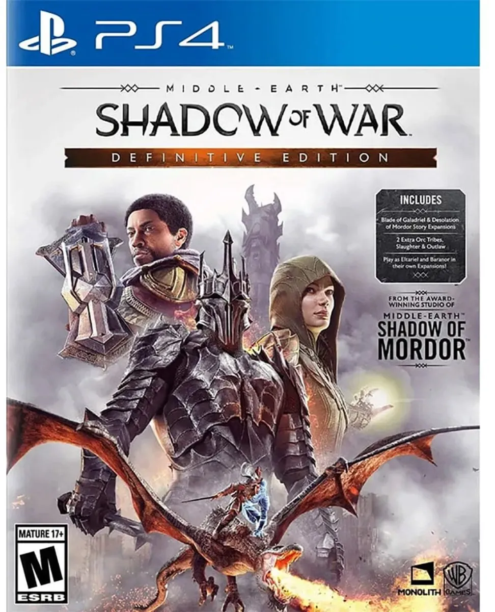 PlayStation Middle-earth: Shadow of War Definitive Edition - Import Goud