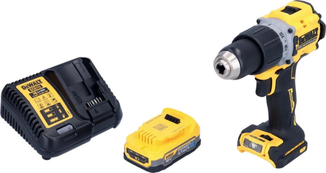 DeWalt DCD805E1 Accu-klopboormachine 18V 90Nm - Borstelloos - 1x 1,7Ah - afbeelding 2 van 5