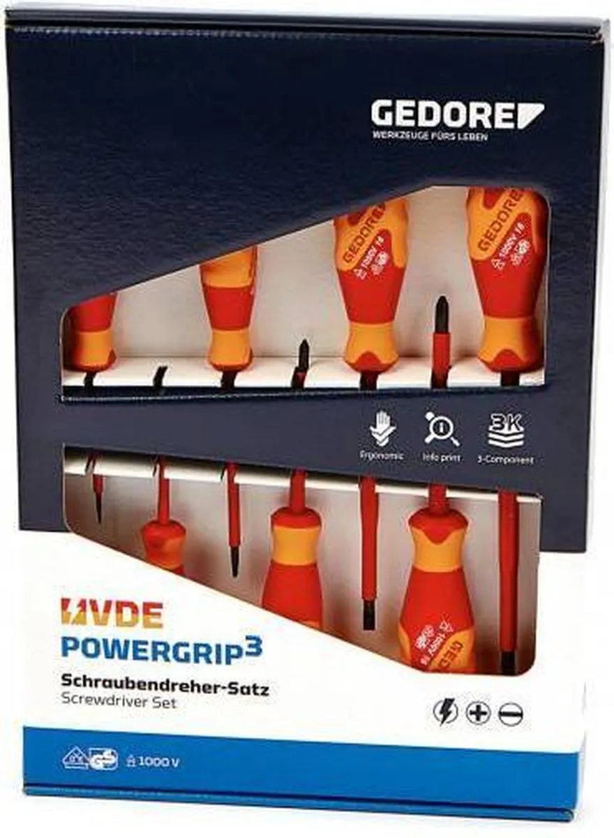 Gedore VDE Schroevendraaierset 7-delig 1616048 - afbeelding 6 van 6