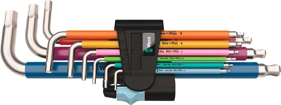 Wera INBUSSleutelset RVS 3950 SPKL/9 - 9 Stuks