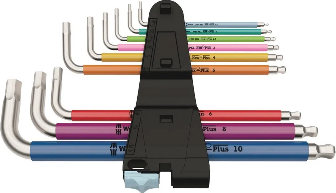 Wera INBUSSleutelset RVS 3950 SPKL/9 - 9 Stuks - afbeelding 6 van 6