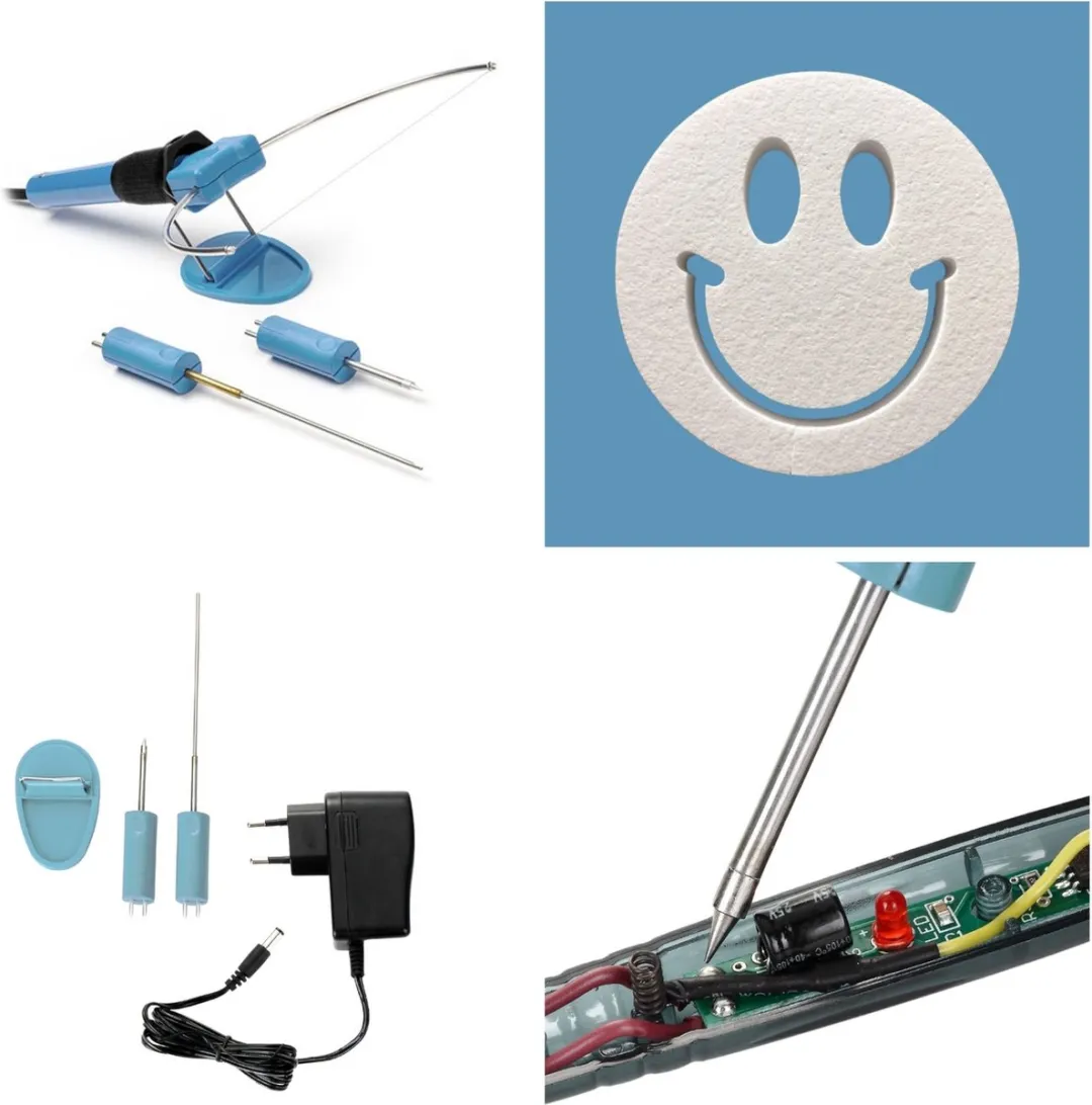 Velleman 3-in-1 Piepschuimsnijder - Blauw/Zwart - afbeelding 6 van 6