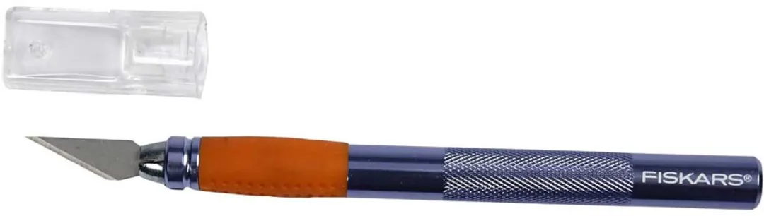 Fiskars Art Hobbymes Stanleymes 13cm - Zilver/Oranje