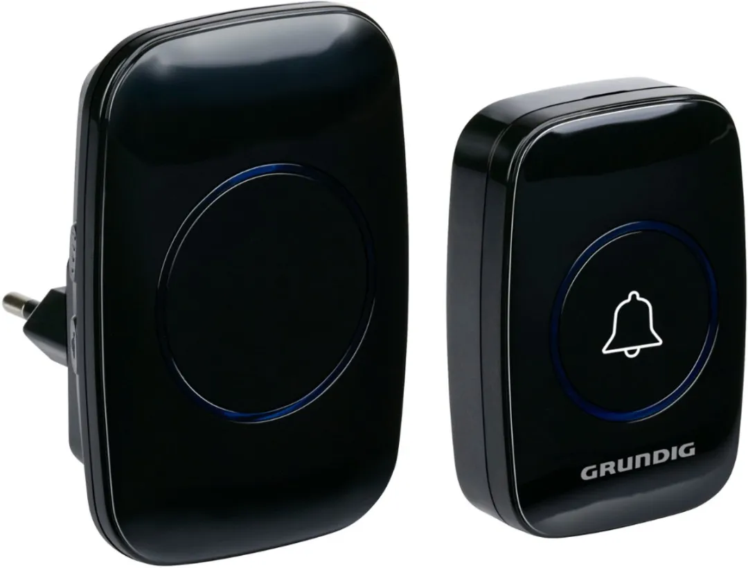 Grundig Draadloze Deurbel Set 300m - Zwart
