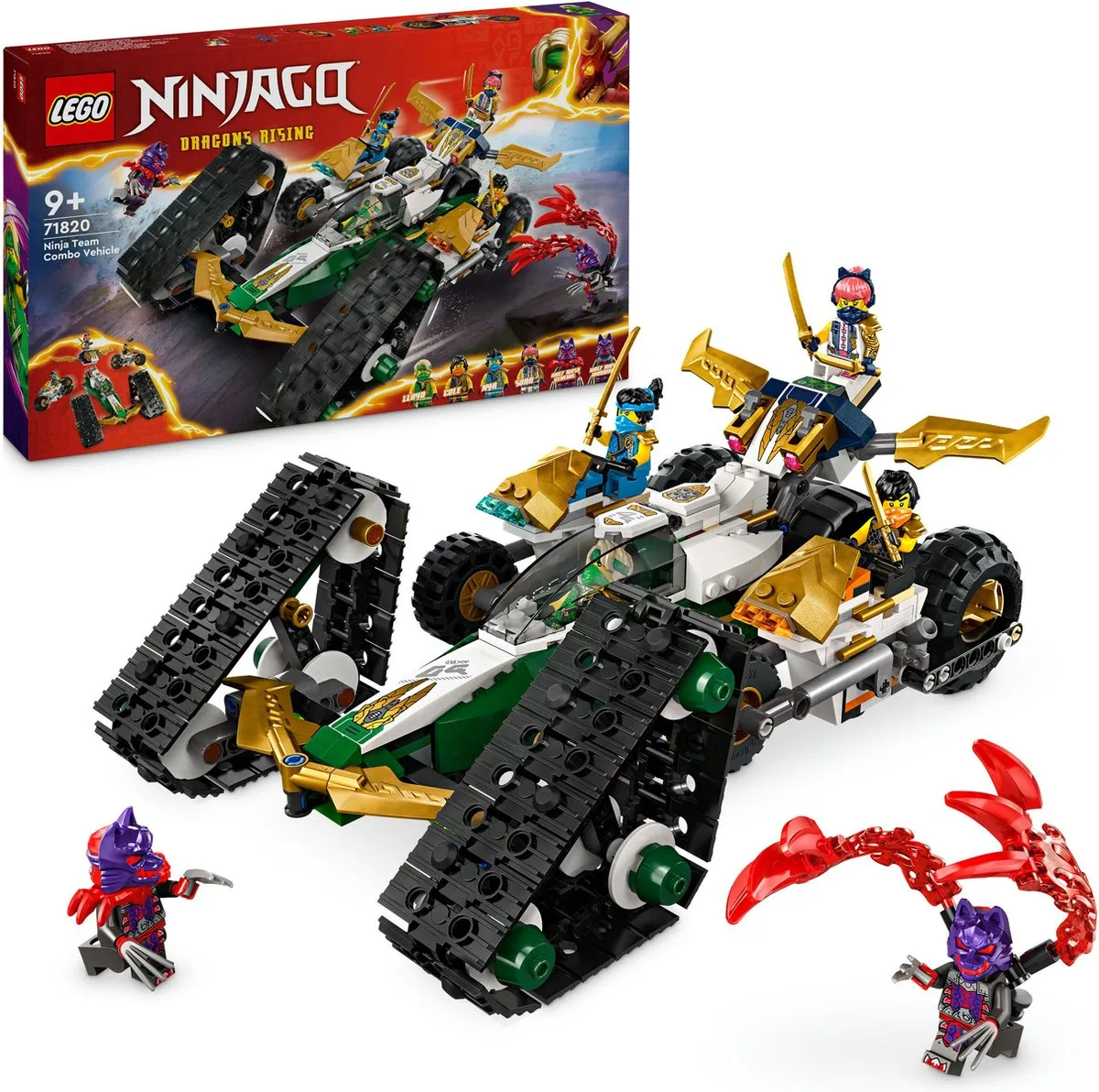 LEGO Ninjago Ninjateam Combivoertuig 71820 - 576 Stukken - Blauw