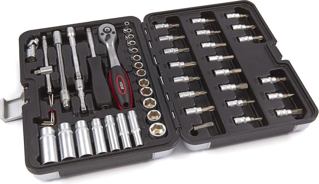 HBM 53-delige 1/4" Doppenset - inclusief lange doppen