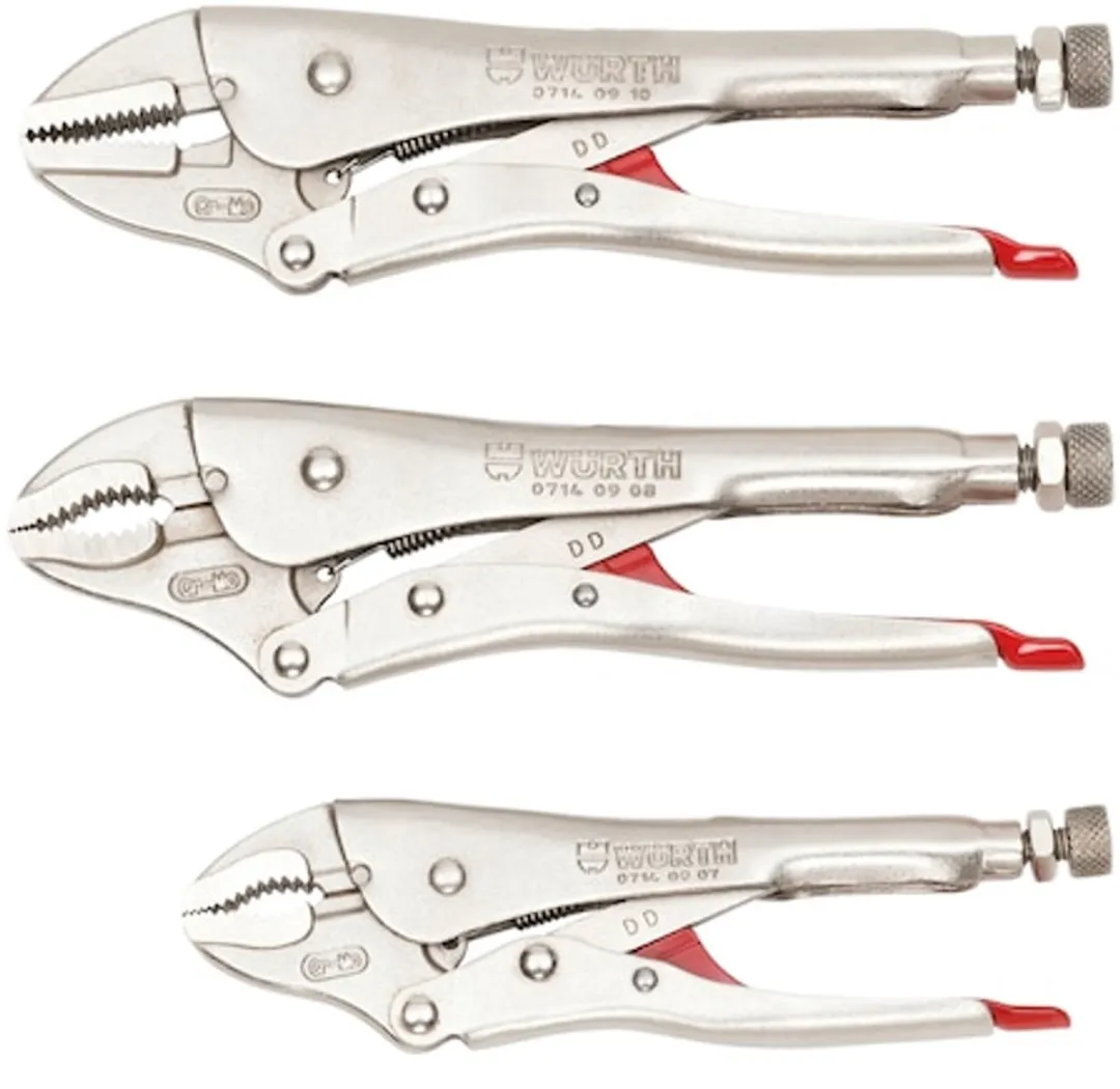 Würth Griptangen Set 3-delig - Rood/Zilver