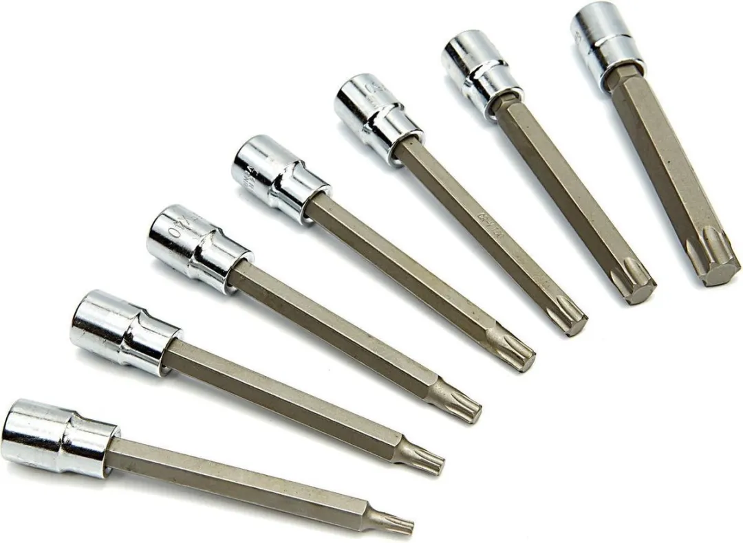 HBM 7-delige Profi Torx Doppenset T25-T60 - 27mm