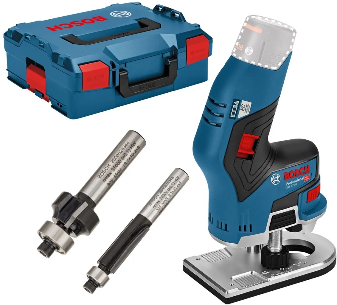 Bosch Professional GKF 12V-8 Kantenfrees - Blauw