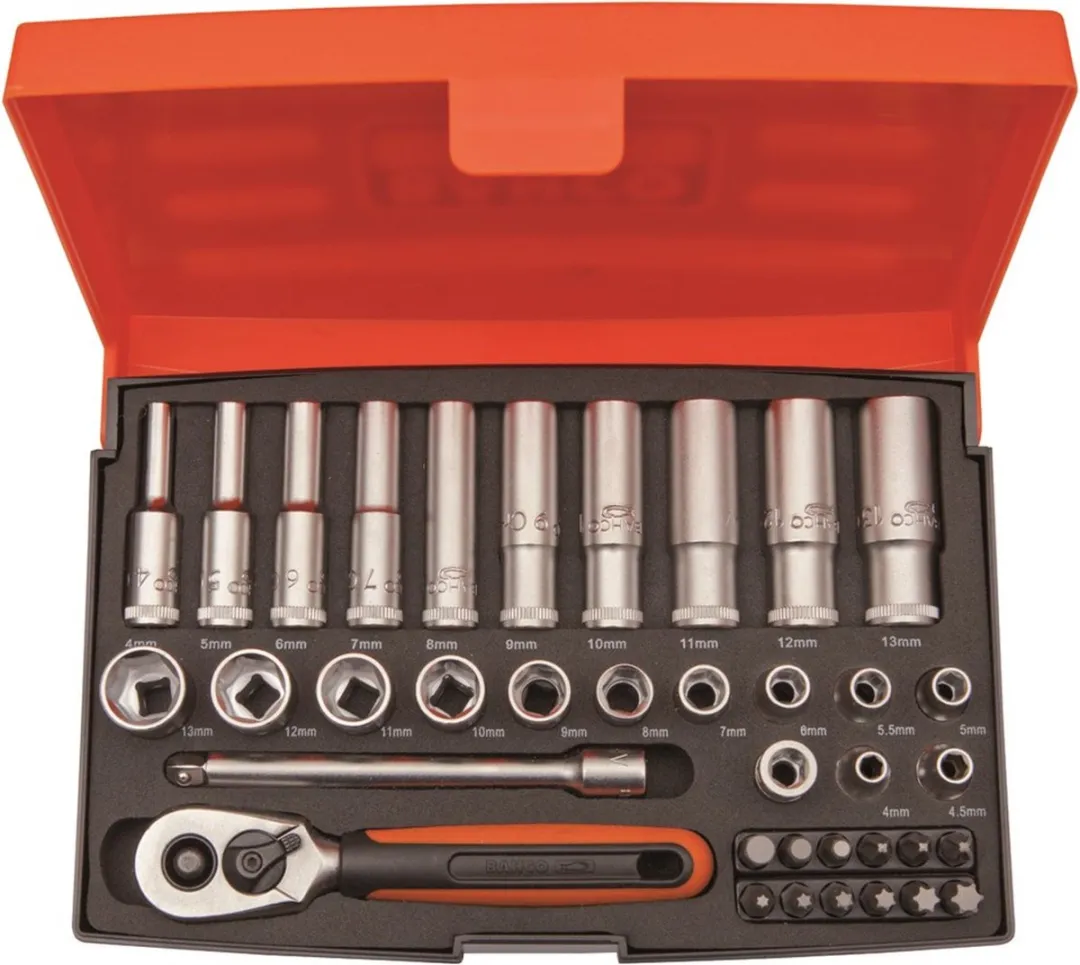 Bahco SL25L Dopsleutelset 37-delig