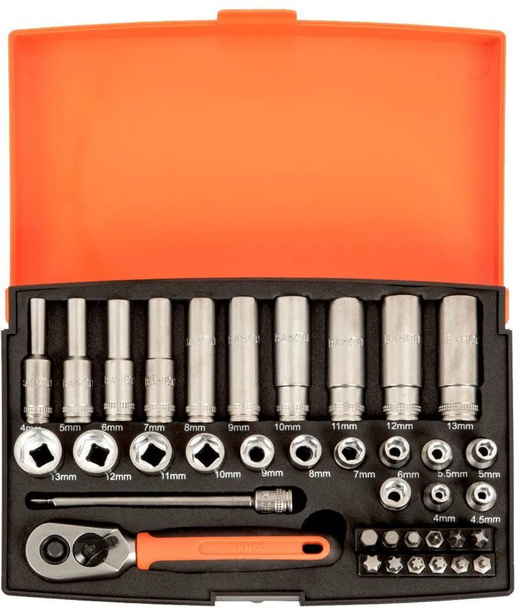 Bahco SL25L Dopsleutelset 37-delig