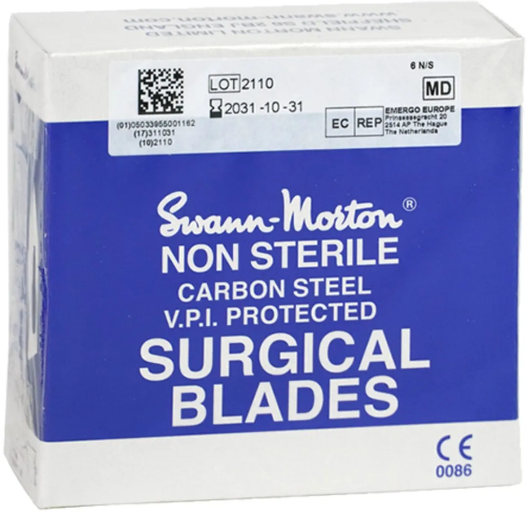 Swann Morton Nr 25 Mesjes - 100 Stuks - Blauw