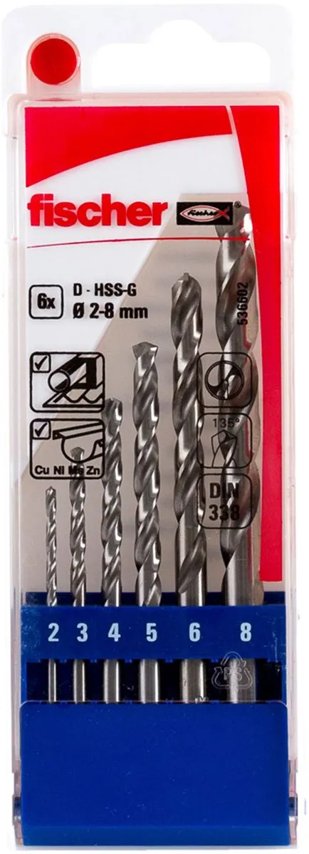 Fischer HSS-G Metaalboren Set 536602