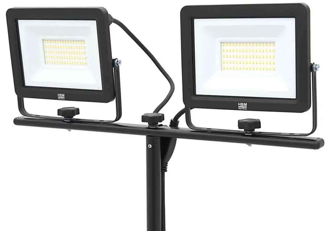 HBM H134477 Dubbele LED Bouwlamp 100W - 9.400 Lumen 5000K - Zwart