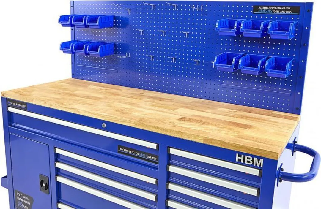 HBM Gereedschapswagen 158cm - 10 Lades - Blauw