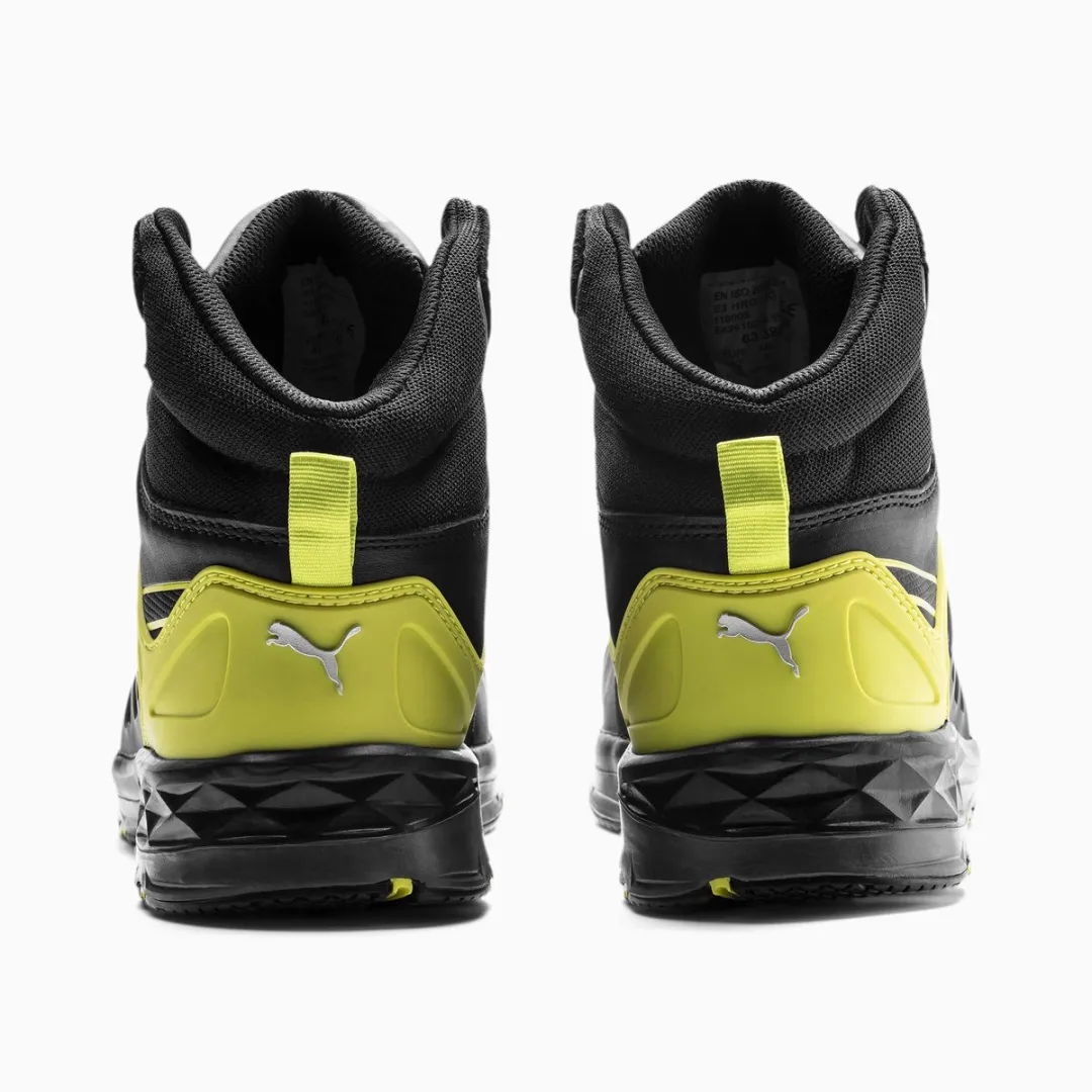 PUMA Safety Velocity 2.0 Hoog S3 - Zwart/Geel 44