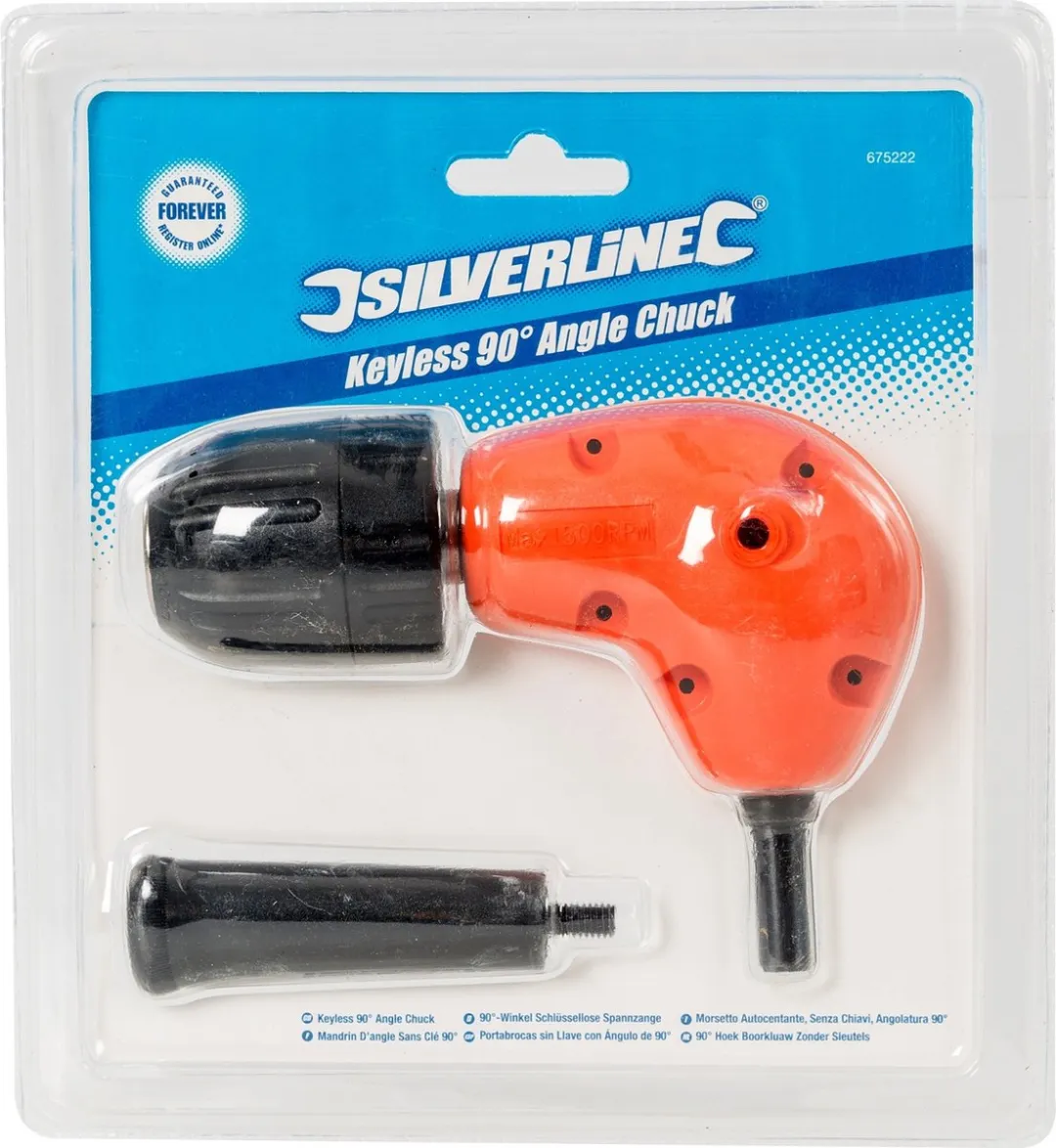 Silverline Rechte Hoek Spankop 10mm - Sleutelloos