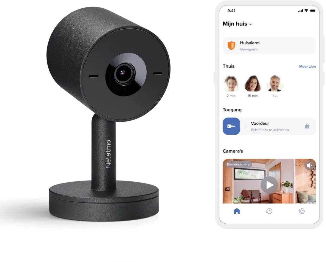 Netatmo Indoor Camera Advance 2K - 2 Stuks - Zwart