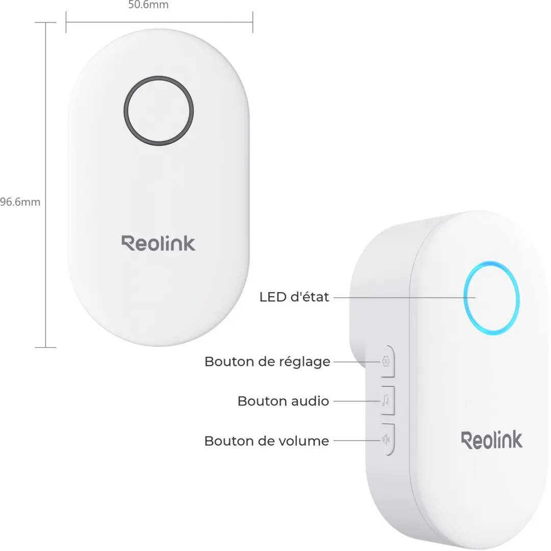 Reolink Chime - 1 Ontvanger - 10 Melodieën - Wit