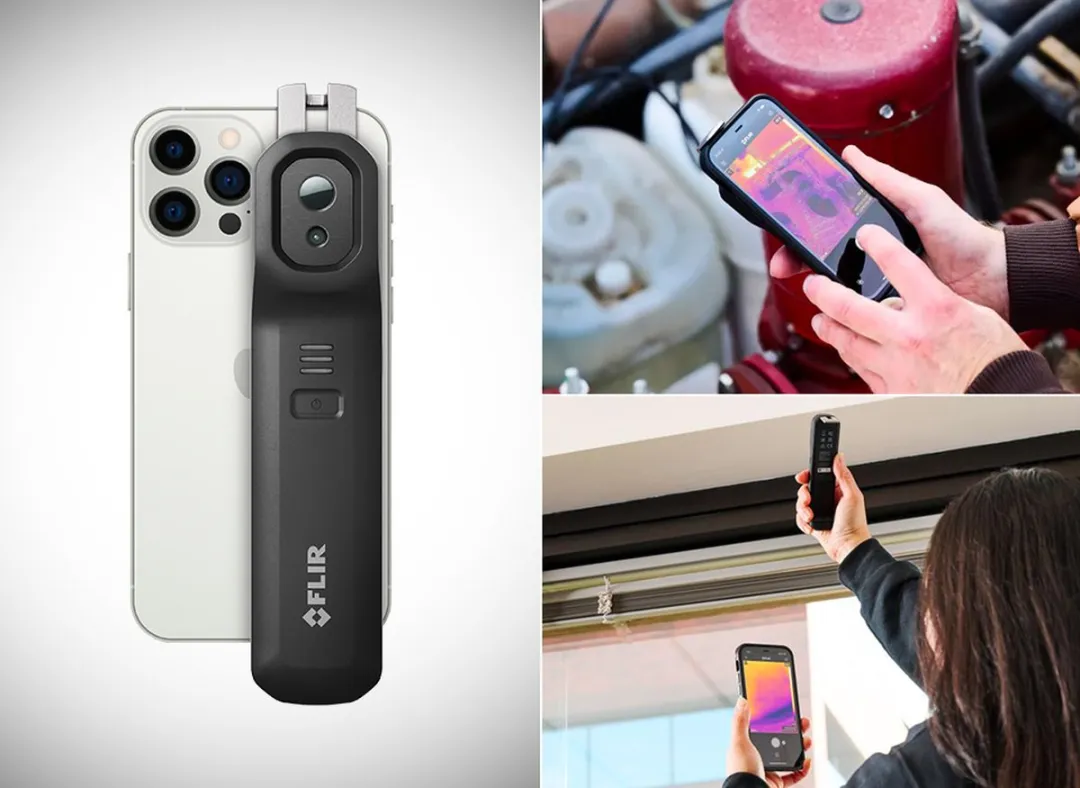 FLIR Edge Pro Smartphone Warmtebeeldcamera 160x120 - tot 400°C - Zwart