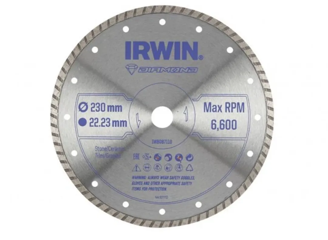 Irwin Diamantzaagblad Ø230mm - Steen/Beton - iw8087110na106196