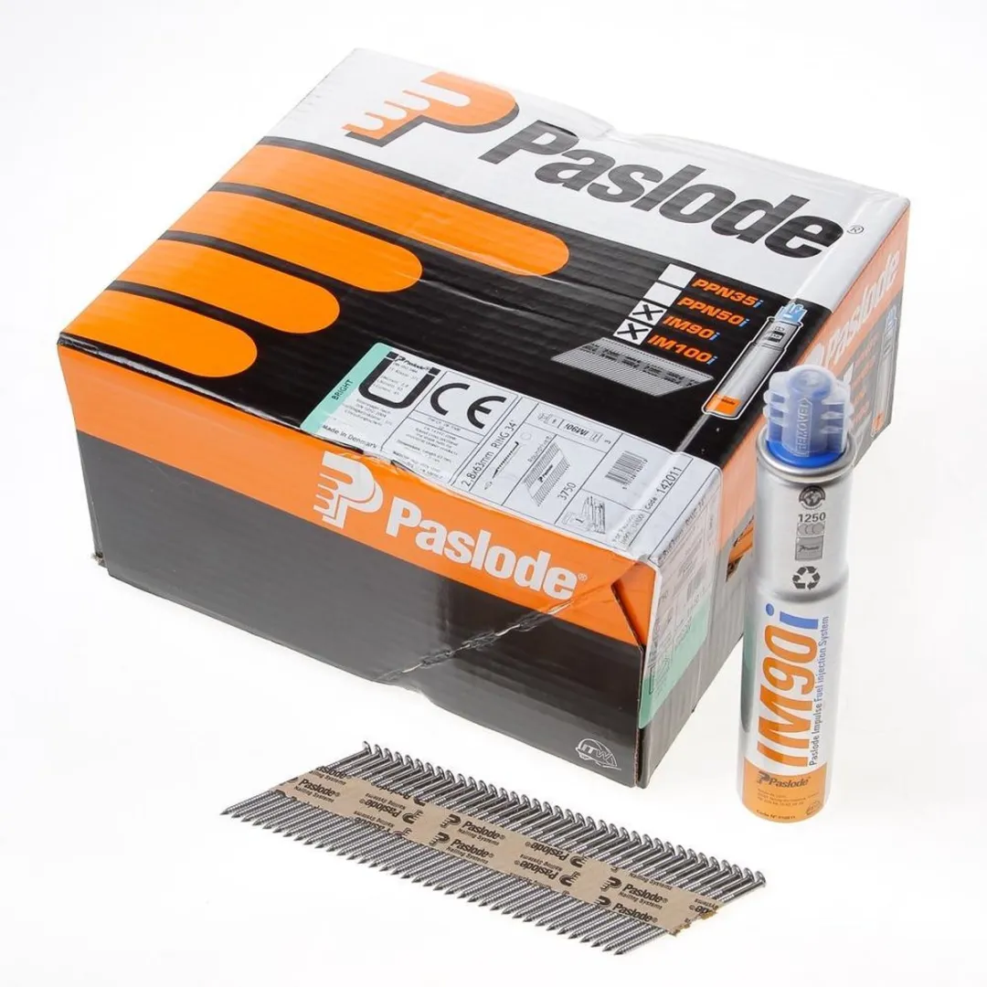 Paslode IM90 Stripnagels 2.8x63mm - 3750 Stuks - Blank
