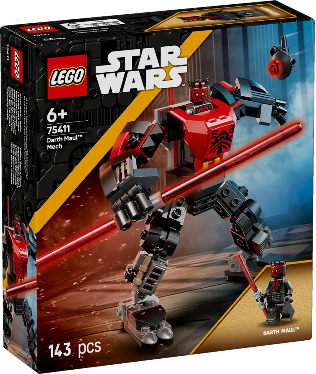 LEGO Star Wars Darth Maul Mecha 75411 - 143 Stukken - Multicolor