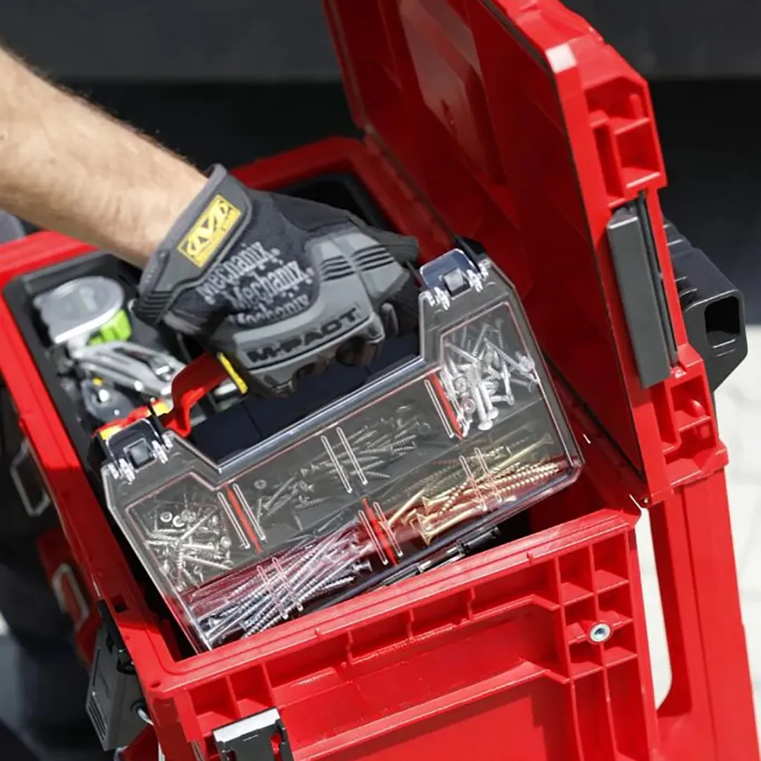 Toolbrothers RHINO XL ULTRA Vario+ Gereedschapskoffer - Rood/Zwart - afbeelding 4 van 6