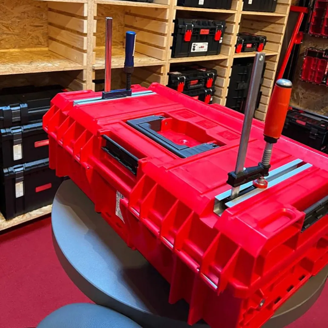 Toolbrothers RHINO XXL Gereedschapskoffer 52L - IP66 - Rood - afbeelding 4 van 6