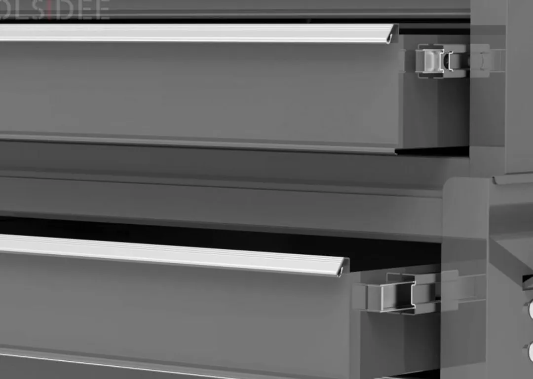 HBM Opzetkast Model 2 - 4 Lades - Grijs