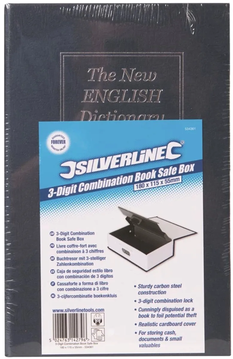 Silverline Boekkluis 3-cijferig - Blauw