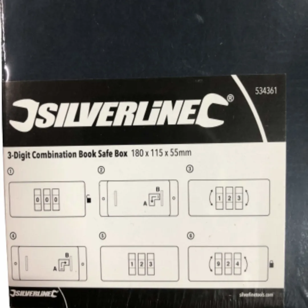 Silverline Boekkluis 3-cijferig - Blauw