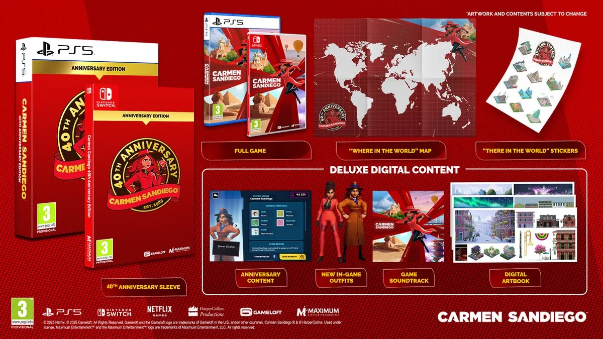 Mindscape Carmen Sandiego 40th Anniversary Nintendo Switch