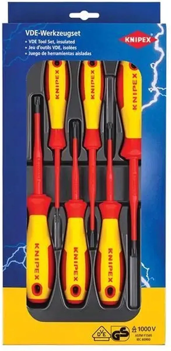 Knipex Schroevendraaierset VDE 6-delig