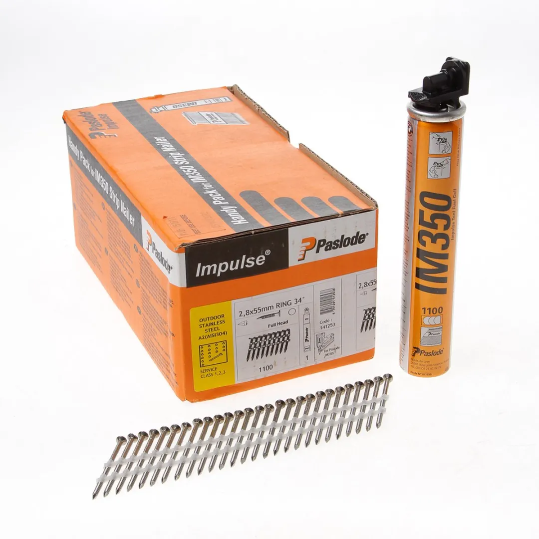 Paslode Stripspijker RVS 2.8x55mm IM90 - 1250 Stuks