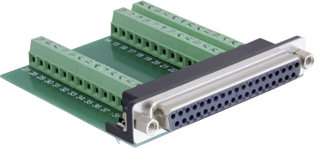 Delock 65319 D-sub Vrouwelijk 180° Connector