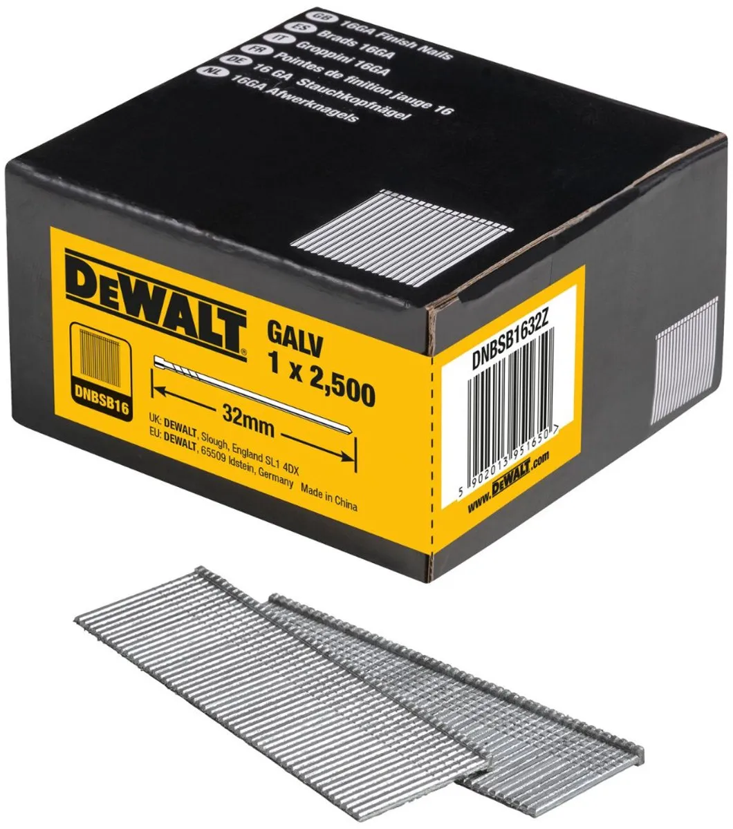 DeWalt DNBSB1632Z Spijkers 1.5x32mm