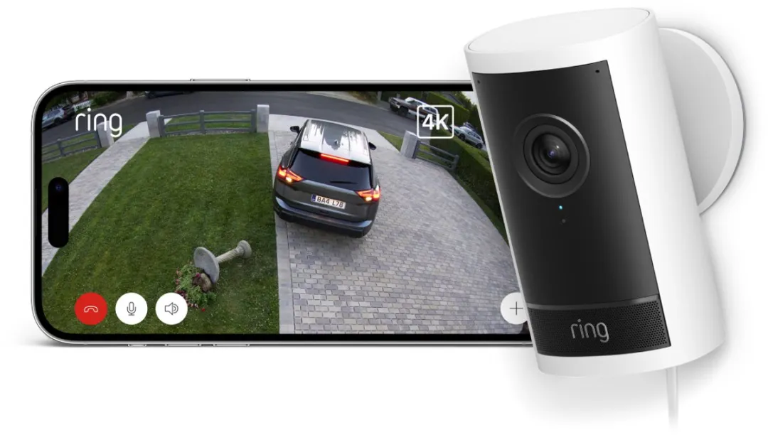 Ring Outdoor Camera Pro - 4K - Wit