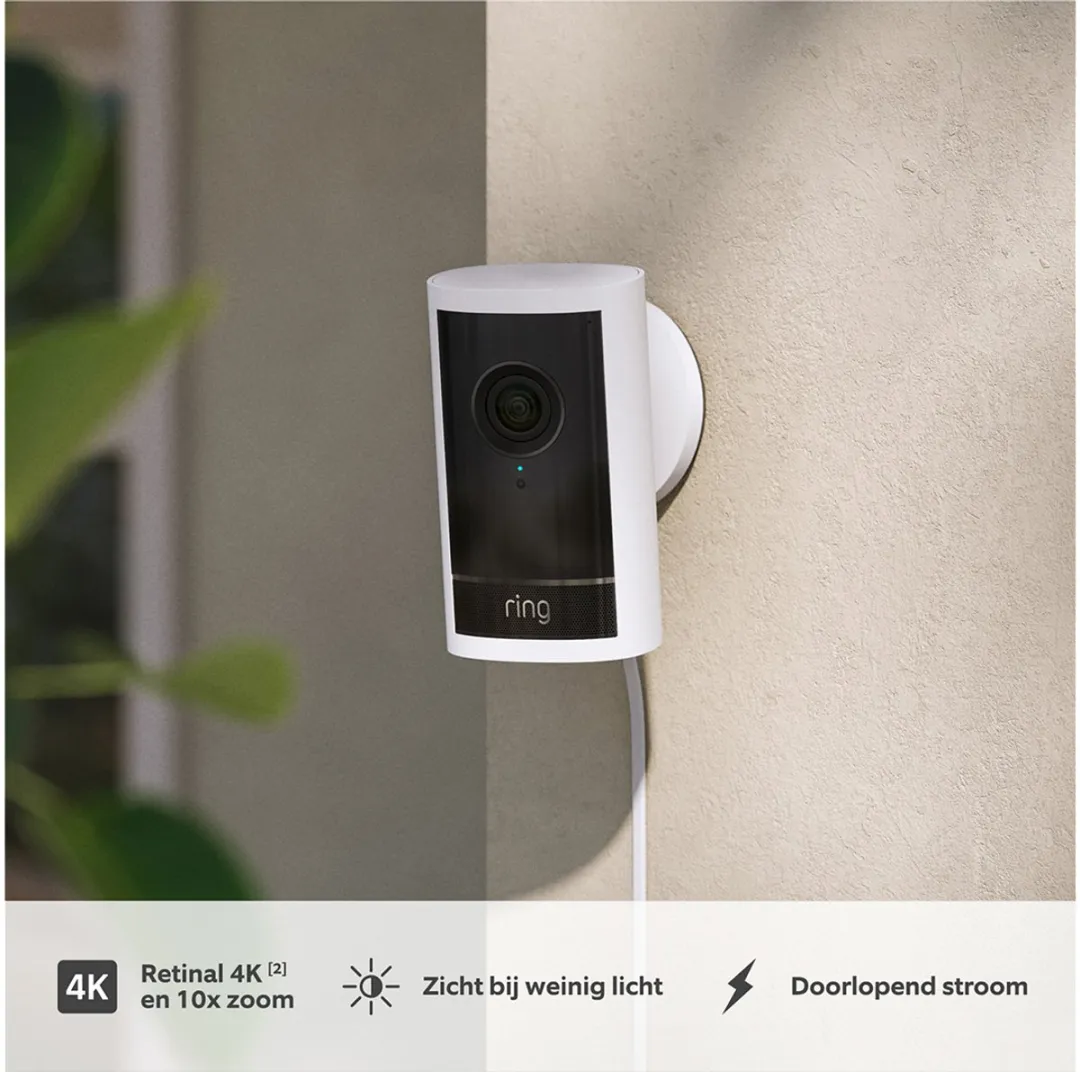 Ring Outdoor Camera Pro - 4K - Wit
