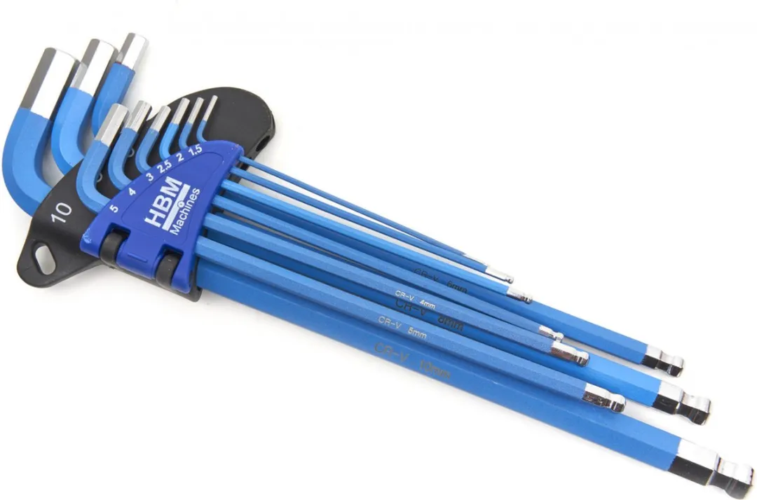 HBM Machines Inbussleutelset 36-delig - MM/INCH/TORX - Multicolor