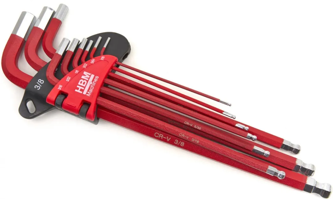 HBM Machines Inbussleutelset 36-delig - MM/INCH/TORX - Multicolor