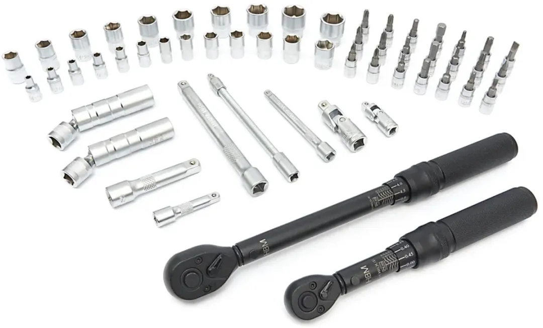 HBM Momentsleutel Set 55-delig - 1/4" - 1-60 Nm