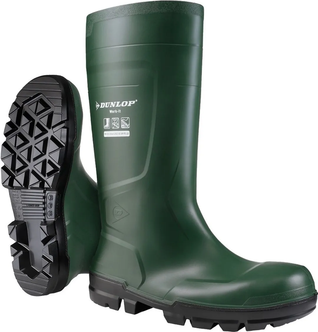 Dunlop Work It S5 PVC Werklaarzen - Maat 50 - Groen