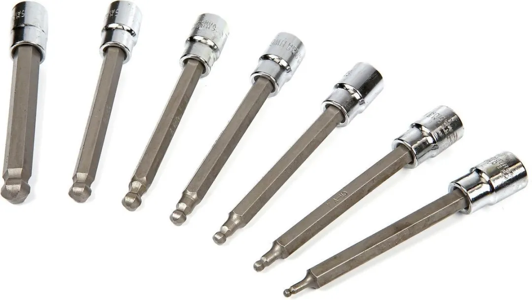 HBM 7-delige Profi 3/8" Inbusset 3-10mm - Kogelkop - afbeelding 2 van 3