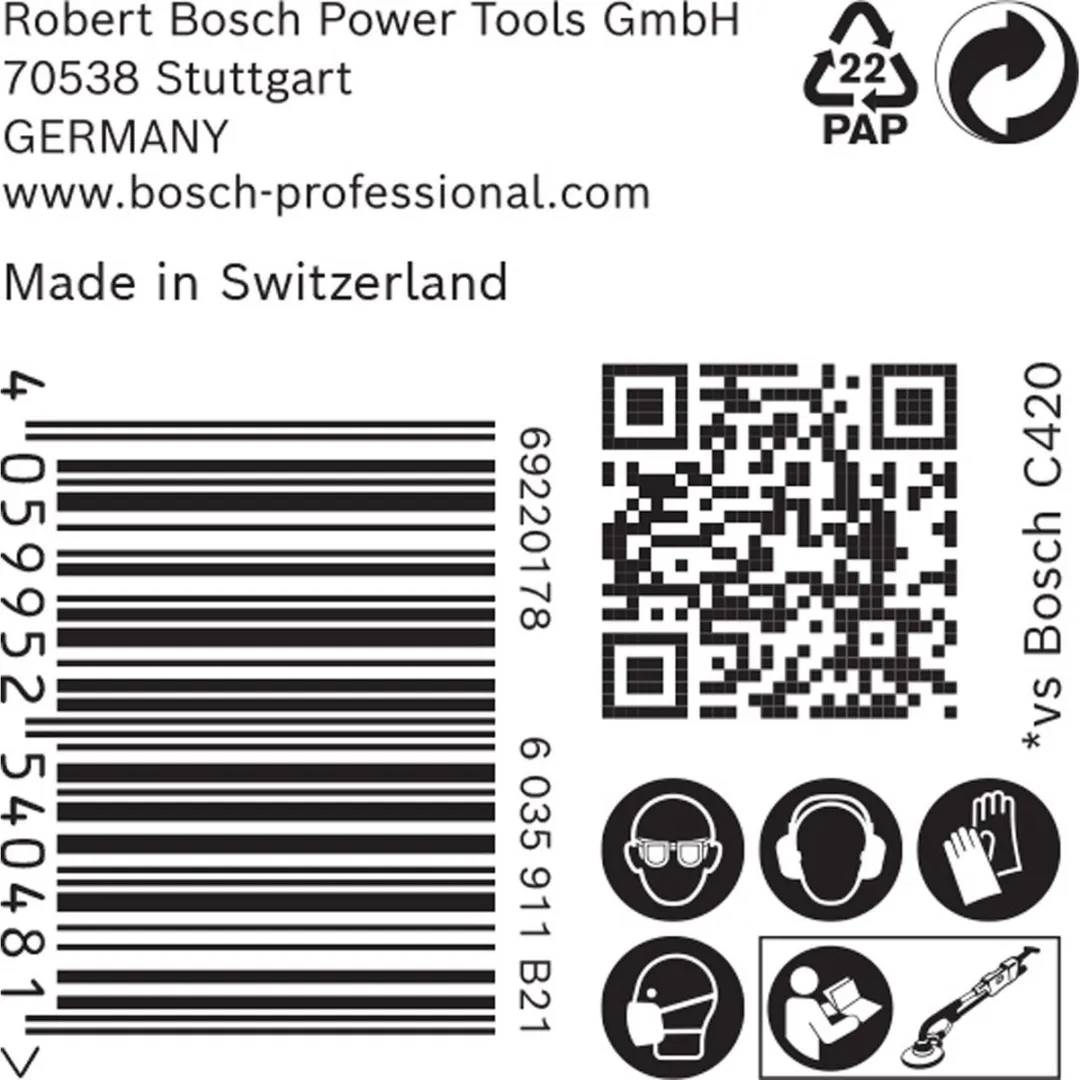 Bosch Professional Expert M480 Schuurspons 225mm G150 - 25 Stuks